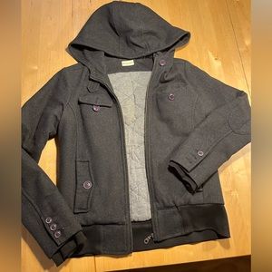 Charcol grey wool Bridge and Burn coat!